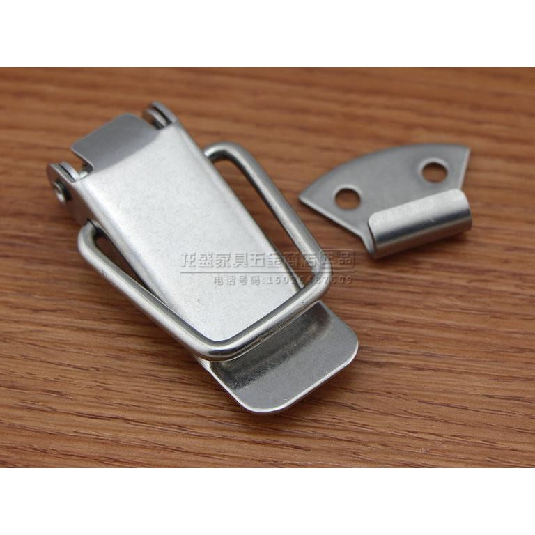 加厚304不锈钢锁扣搭扣卡扣扁嘴箱扣工具箱木箱固定扣鸭嘴扣蜂箱 - 图3