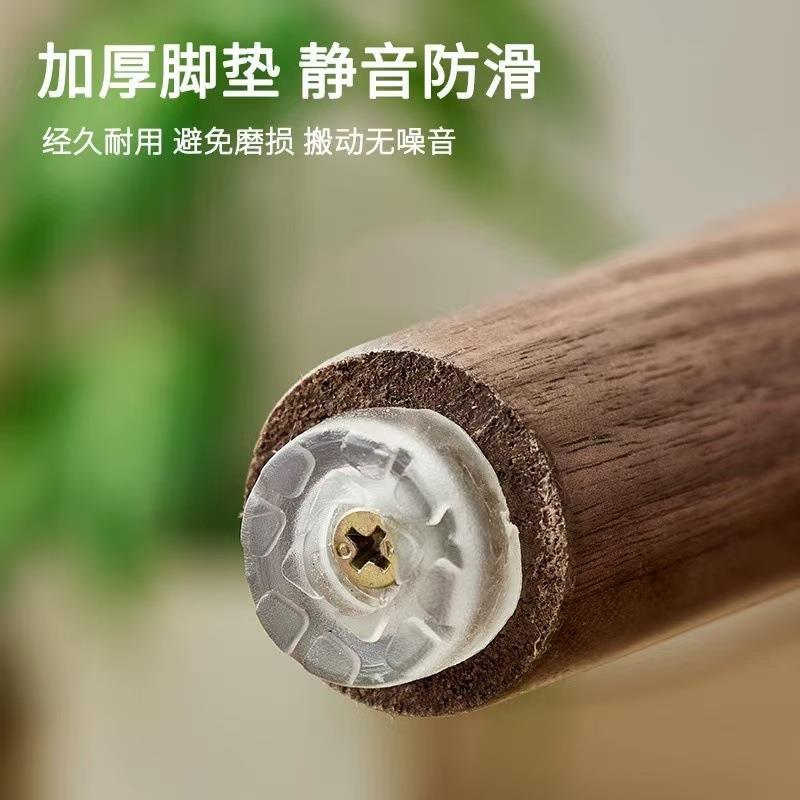 北美黑胡桃木小方桌新中式儿童餐桌木桌矮桌实木学习桌家具茶桌 - 图2