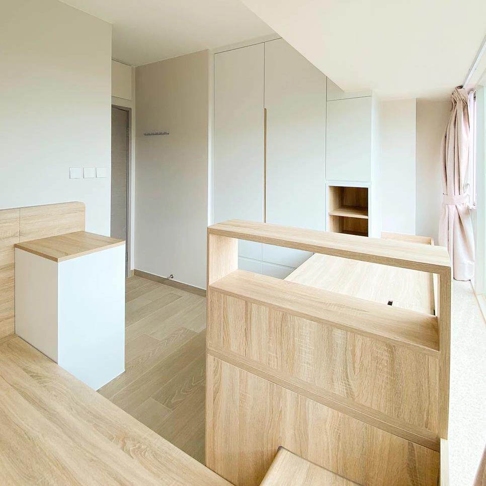 全屋傢俬订造香港公屋小户型卧室整体衣柜一体榻榻米地台家具定制 - 图3