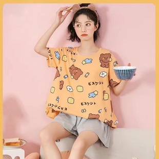 玲娜贝儿卡通圆领短袖睡衣两件套