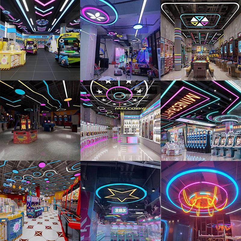 包柱子造型氛围模块灯电子游戏场潮玩馆动漫城商场超市健身房办公,淘宝优惠券,粉丝福利购,淘宝优惠卷
