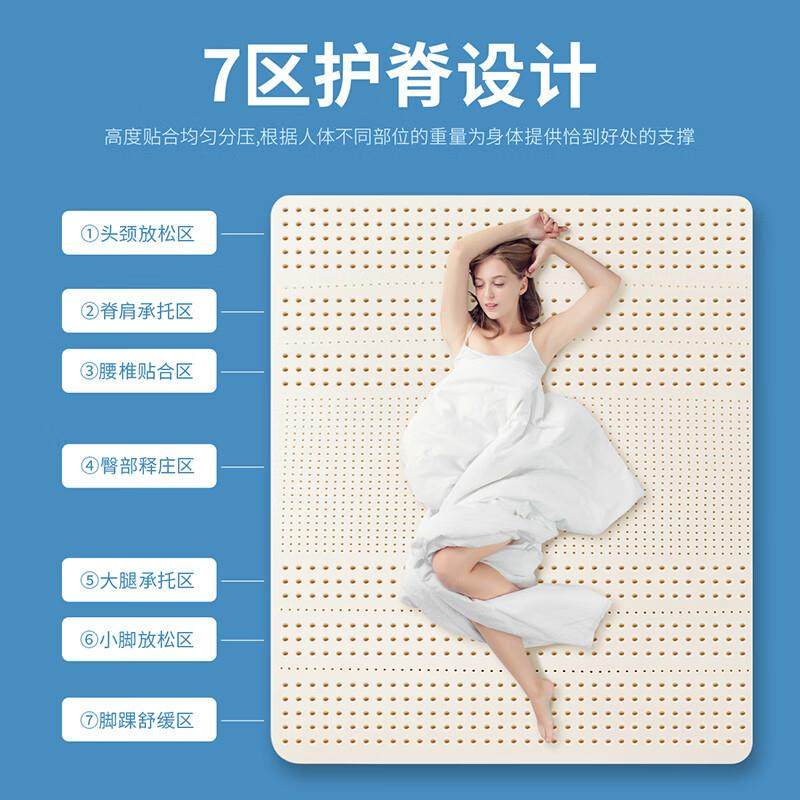 TAIHI泰嗨乳胶床垫泰国天然橡胶榻榻米垫家用宿舍单人学生乳胶垫,淘宝优惠券,粉丝福利购,淘宝优惠卷