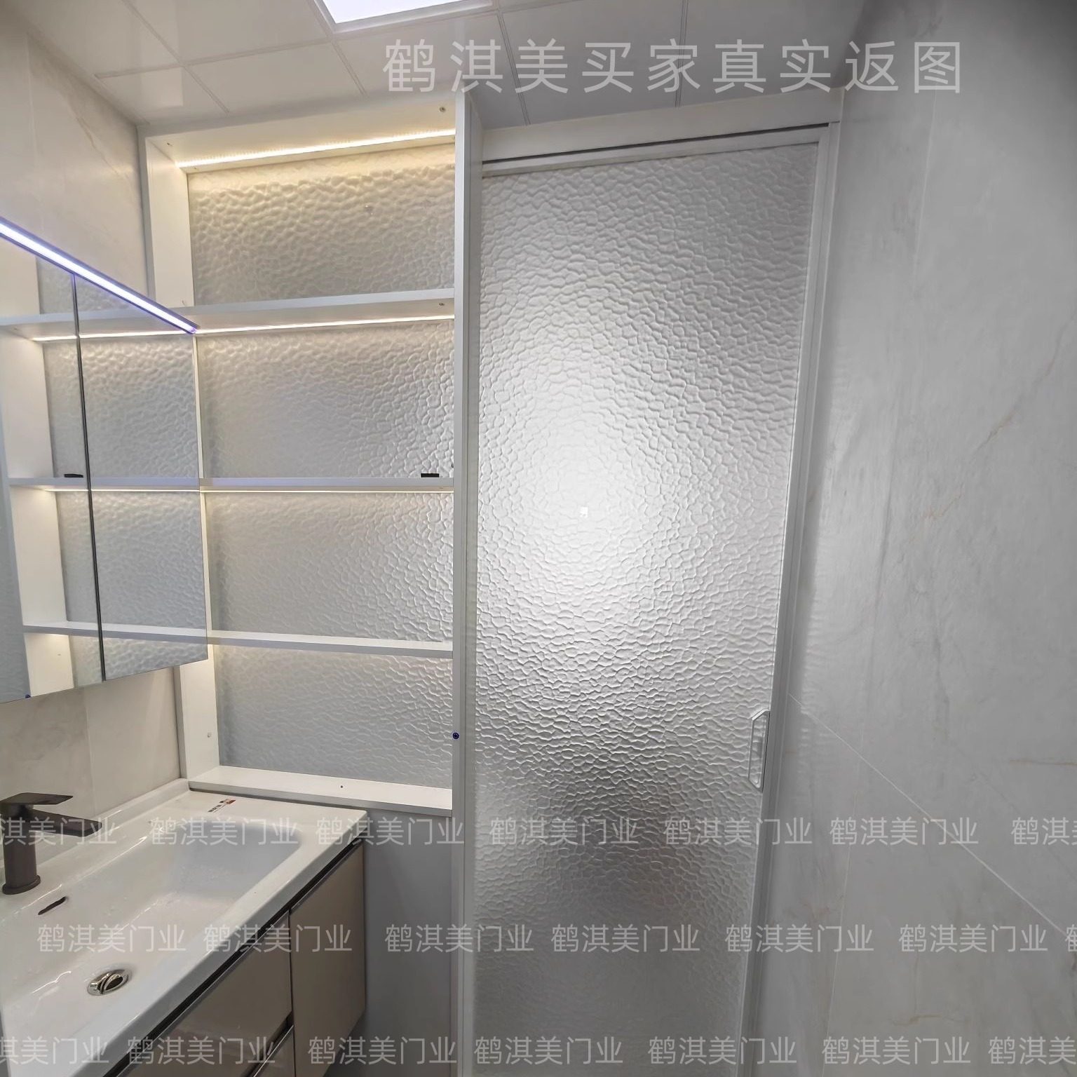 鹤淇美全铝卫生间隔断柜柜推拉门铝合金浴室玻璃门厕所移门,淘宝优惠券,粉丝福利购,淘宝优惠卷