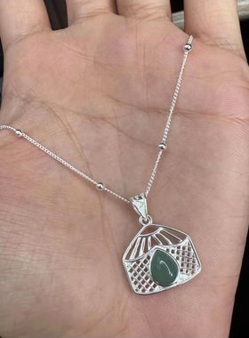 民族风蒙古包吊坠项链女蒙古元素轻奢复古小众设计百搭气质锁骨链