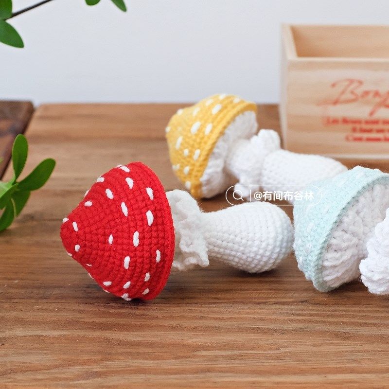 手工钩织成品蔬菜花菜榴莲蘑菇可J爱车载摆件挂饰毛线针织,淘宝优惠券,粉丝福利购,淘宝优惠卷