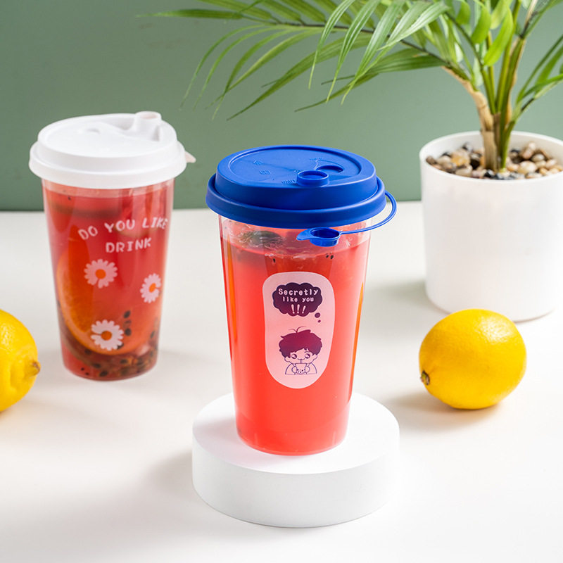 定制耐高温奶茶杯子带盖pp透明加厚果汁饮料冰杯90口径磨砂注塑杯,淘宝优惠券,粉丝福利购,淘宝优惠卷