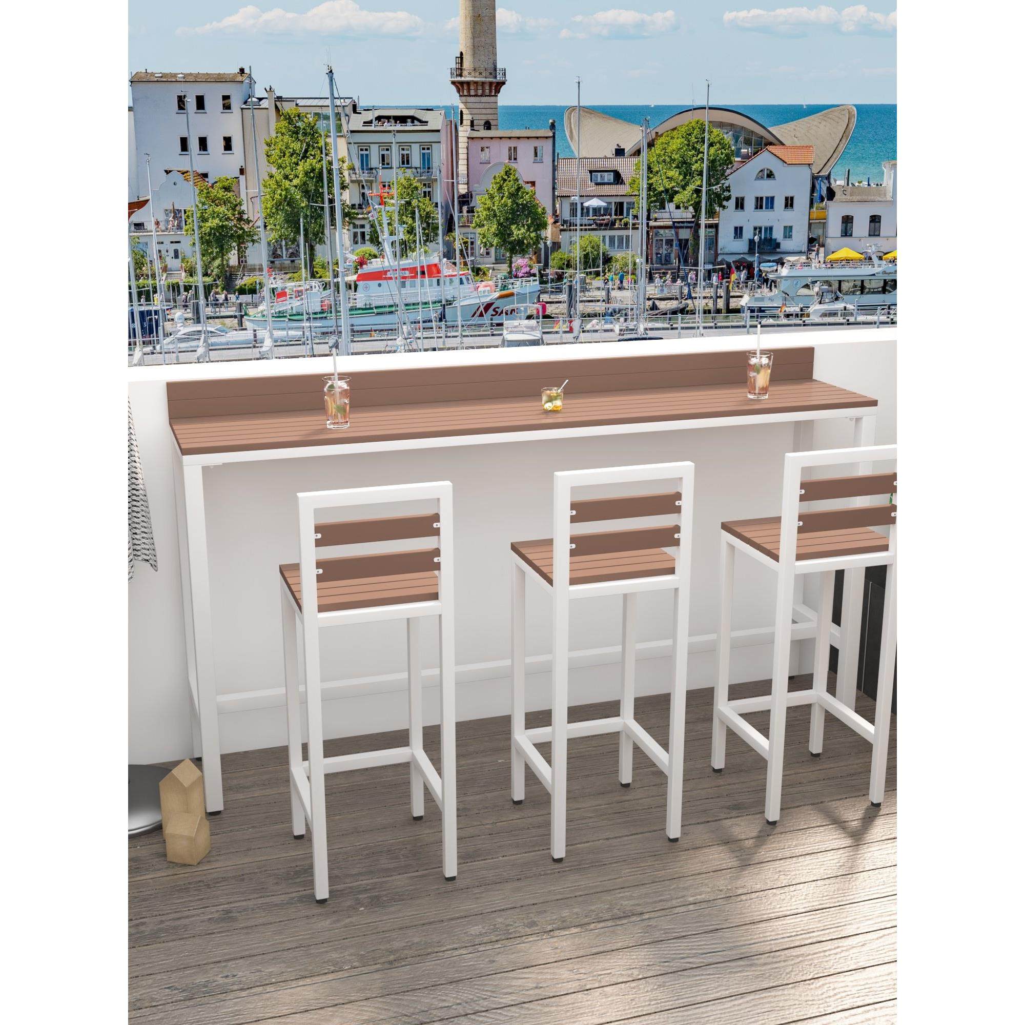 家用休闲户外阳台吧台桌椅组合天台庭院室外高脚桌露台咖啡长条桌,淘宝优惠券,粉丝福利购,淘宝优惠卷