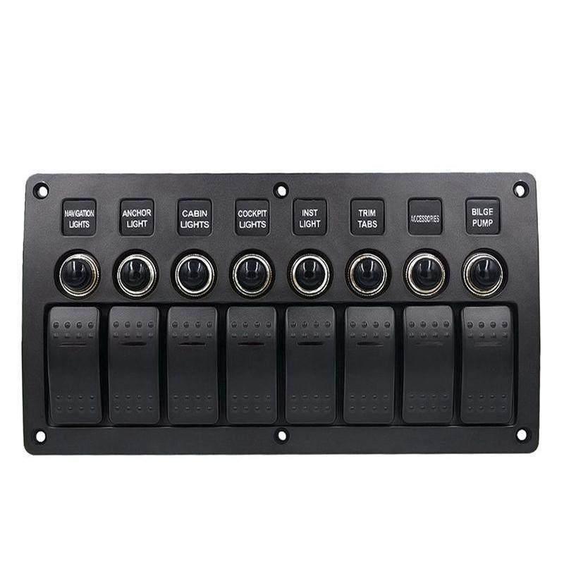 船用开关面板游艇防水翘板开关船舶配件房车开关面板四位六位八位,淘宝优惠券,粉丝福利购,淘宝优惠卷