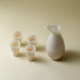 Carving, mutton fat jade porcelain wine pot wine glass set, high-end ceramic white wine wine wine distributor, home high-end wine utensil