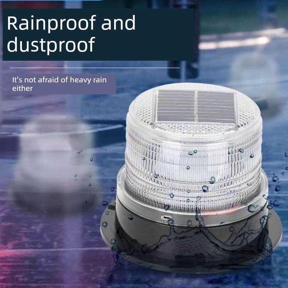 Led太阳能警示灯强磁红蓝频闪灯夜间交通路障灯门亭信号灯,淘宝优惠券,粉丝福利购,淘宝优惠卷