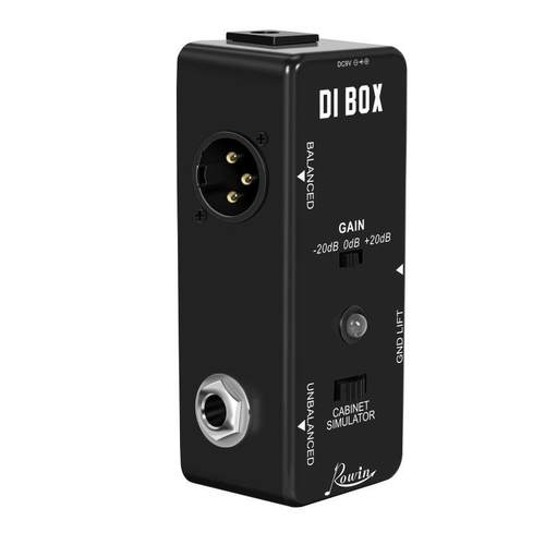 ROWIN电吉他单块效果器DI BOX LEF331阻抗变幻 6.5转卡农输出降噪 - 图3