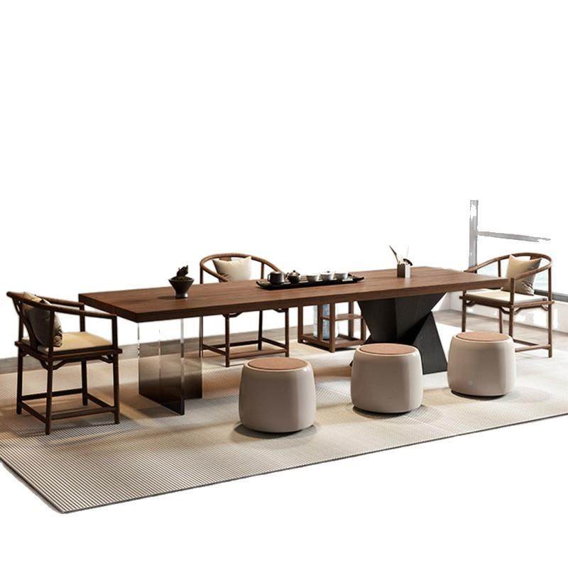 新中式实茶桌台2木025新款高端待家用客厅办公室接大板泡EWO茶茶,淘宝优惠券,粉丝福利购,淘宝优惠卷