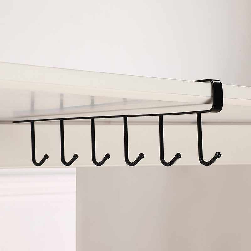 创意简约家居免打孔排钩厨房多用途铲子汤勺挂钩橱柜隔板下挂挂勾,淘宝优惠券,粉丝福利购,淘宝优惠卷