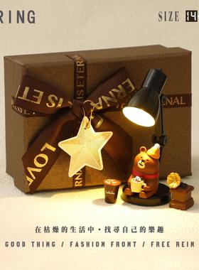 日咖夜酒复古美拉德咖啡酒馆小夜灯装饰小摆件咖啡店礼盒送女朋友