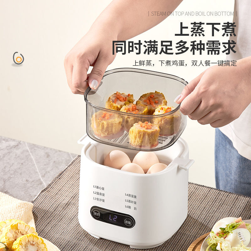 德国煮蛋器自动断电家用小型双层多功能鸡蛋羹母婴煮蛋神器定时,淘宝优惠券,粉丝福利购,淘宝优惠卷