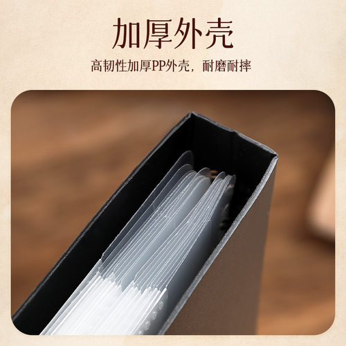 乐谱夹谱夹子文件夹黑色不反光可修改透明插页架子鼓钢琴谱子夹册活页音乐展开式收纳册本合唱歌谱曲谱琴谱夹 - 图3