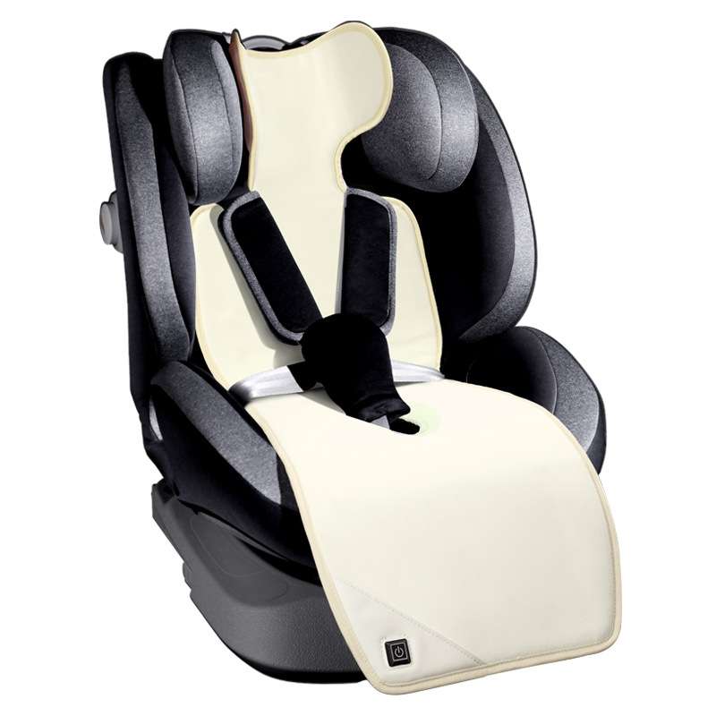 汽车坐垫冬季 毛绒加热儿童座椅座垫保暖车载usb发热垫手推车单片 - 图3