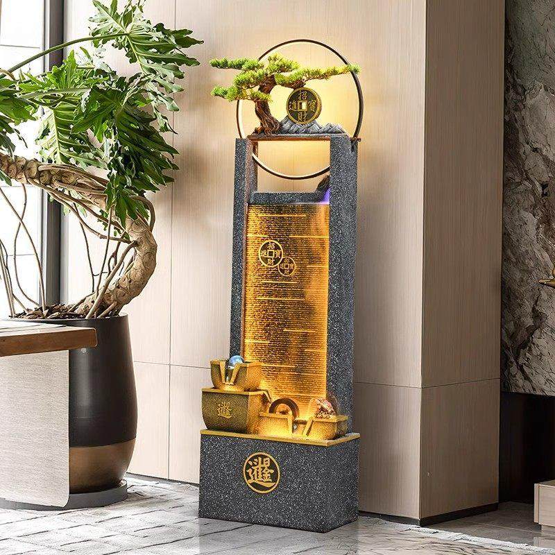 假山流水摆件中式摆设阳台花园装饰公司开业室内送礼造景景观水池,淘宝优惠券,粉丝福利购,淘宝优惠卷