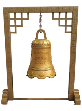 铜钟纯铜警钟长鸣铸铜铸铁廉政寺庙展厅大钟架撞钟开业上市钟摆件