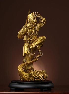 纯黄铜齐天大圣孙悟空摆件家居客厅斗战胜佛美猴王猴子工艺装饰品