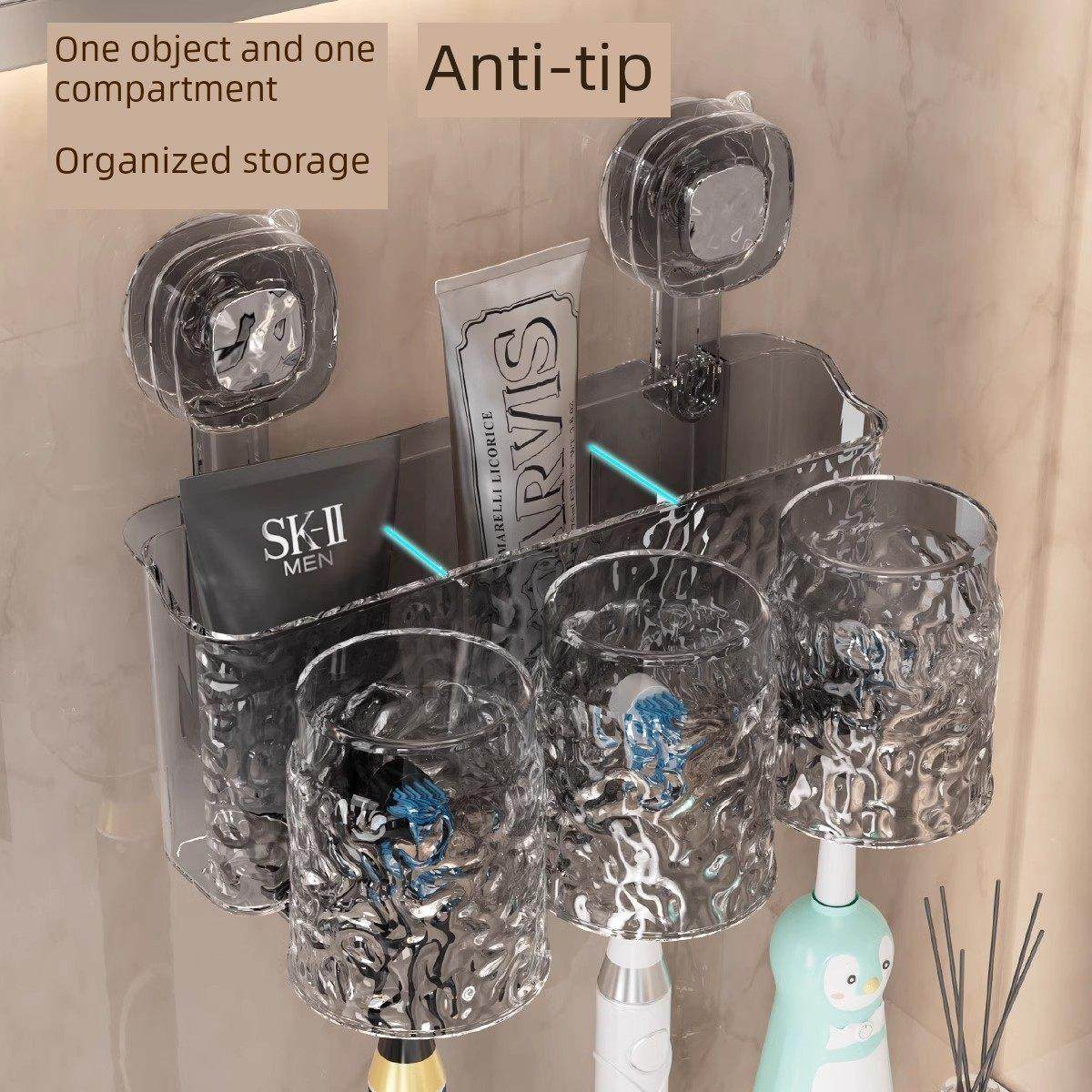 正品牙刷储物架浴室壁挂式吸盘漱口杯漱口牙膏刷牙杯牙齿,淘宝优惠券,粉丝福利购,淘宝优惠卷