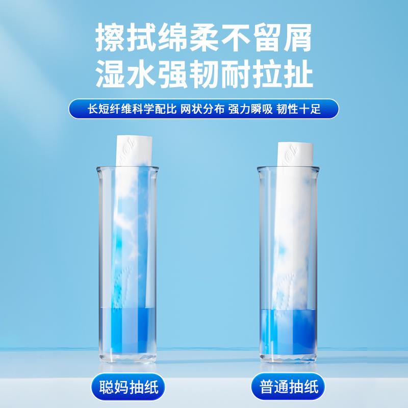 聪妈纸巾抽纸家庭实惠装整箱批家用婴儿餐巾纸卫生纸加大面巾纸抽 - 图1