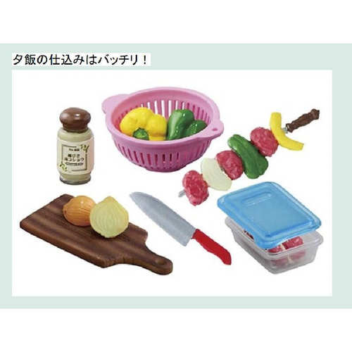 现货RE-MENT周末露营野营一起去露营烧烤郊游野餐微缩食玩diy - 图3