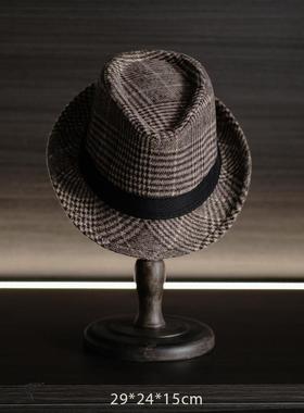 【覆古绅士帽子合集】样板间男女帽小香风优雅爵士礼帽衣帽间摆件