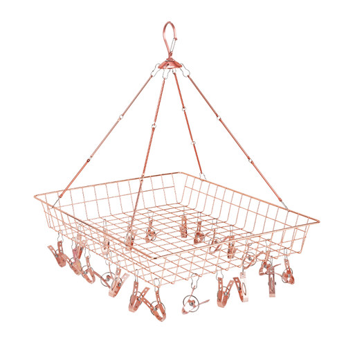 晒衣网晾衣篮家用双层晾衣网夹袜子神器防变形平铺毛衣网兜晾衣架 - 图3