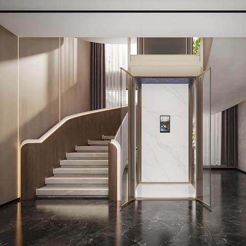 家用电梯二三四层室内外液压曳引式自建房别墅观光简易定制电梯 - 图0