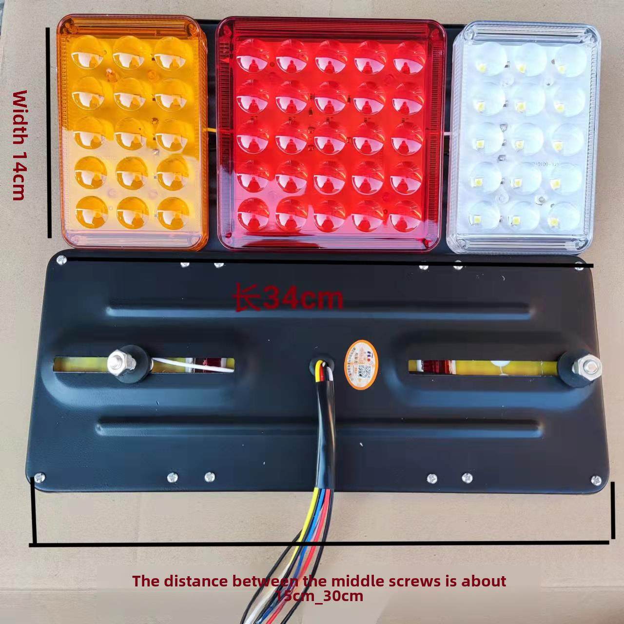 140-2大型卡车铁板Led后尾灯24V高亮度镜头防水防撞拖车数字尾灯,淘宝优惠券,粉丝福利购,淘宝优惠卷