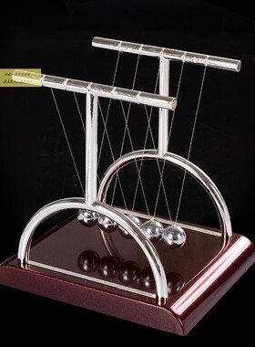 牛顿摆摆球摆锤重力球永动机仪平衡办公桌装饰品混沌小摆件磁悬浮