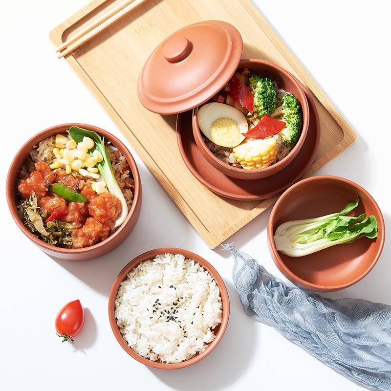 泥碗蒸碗老式家用蒸饭瓦钵饭钵陶瓷蒸菜蒸蛋碗紫砂钵头泡面土陶碗 - 图2