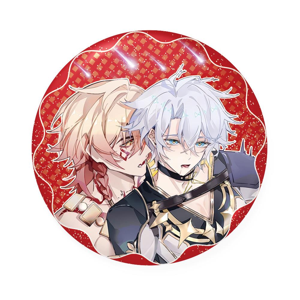 星穹铁道万敌白厄75mm双闪吧唧银葱谷子徽章pet游戏周边 - 图3