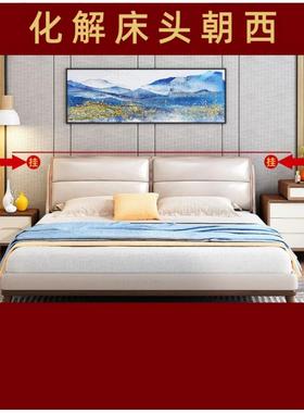 床头向西化解摆件五帝钱挂床头上的葫芦挂件专解卧室解决朝西靠西
