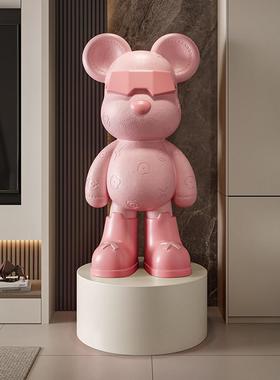 暴力熊摆件大号大型落地客厅电视柜旁轻奢高档存钱罐乔迁新居礼品