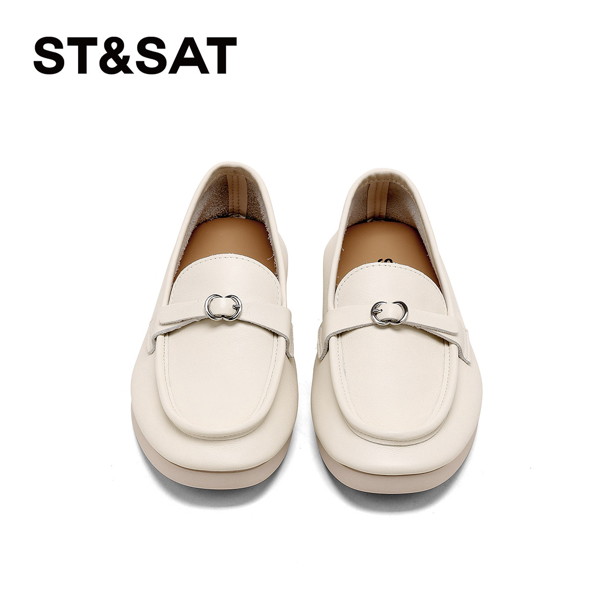 星期六简约一脚蹬乐福鞋女2026春新款平底软底舒适豆豆鞋休闲单鞋,淘宝优惠券,粉丝福利购,淘宝优惠卷