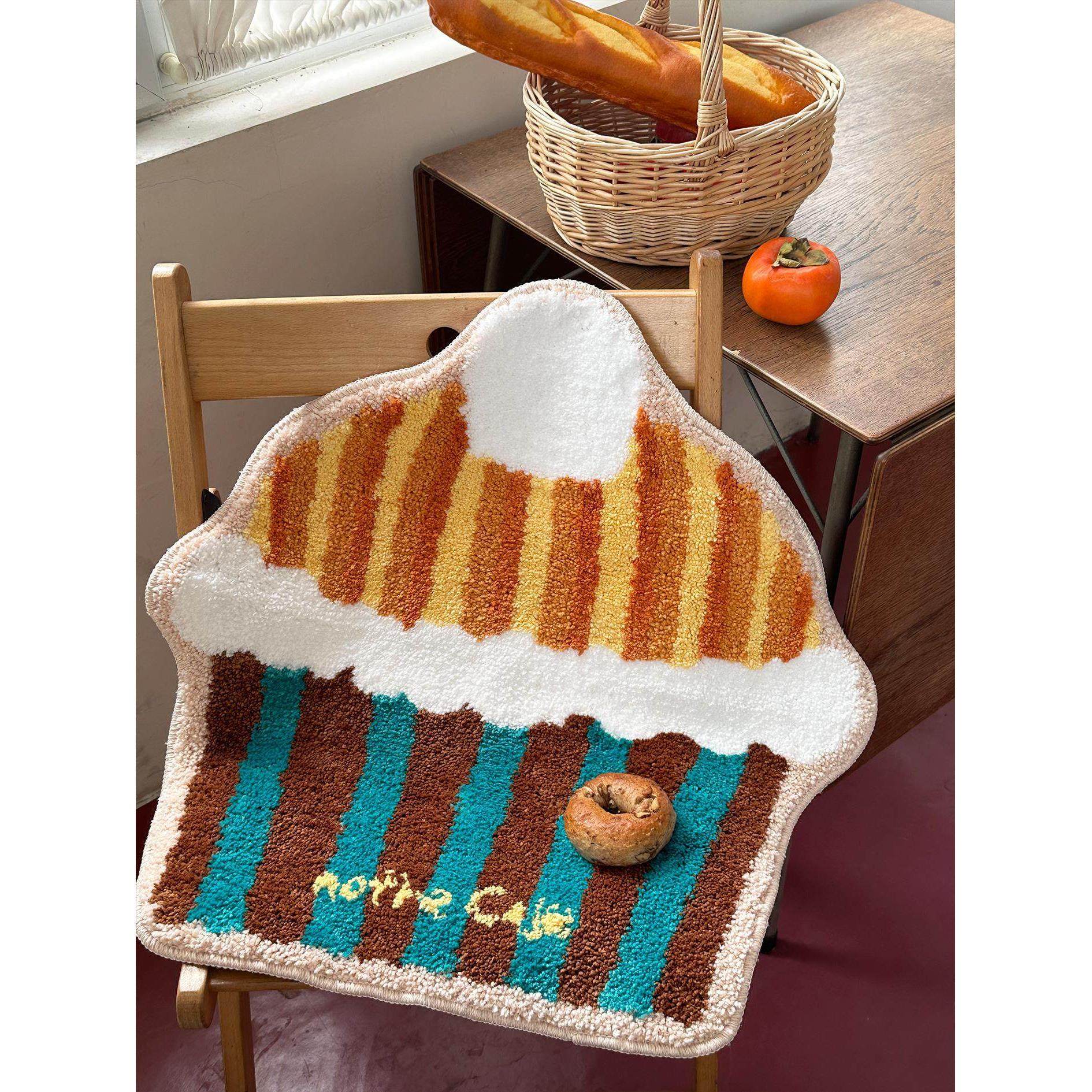 nothe Case「香橙麦芬」可爱地毯入户门脚垫 原创毛绒柔软地垫 - 图3