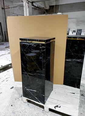 天然大理石雕塑底座台现代简约客厅摆件立柱工艺品摆放台高端定制