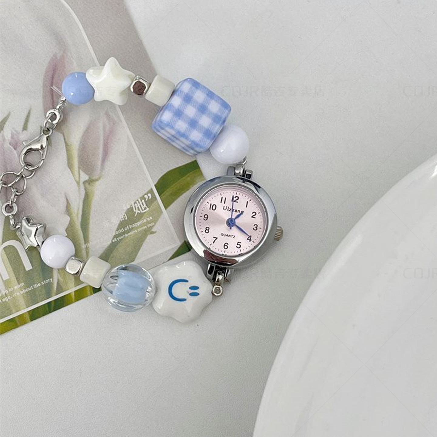 高颜值手链手表女款初高中学生专用指针只看时间儿童女孩小巧精致,淘宝优惠券,粉丝福利购,淘宝优惠卷