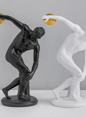 现代简约样板间样品屋展示中心书架书柜书本装饰品摆件抽象艺术雕