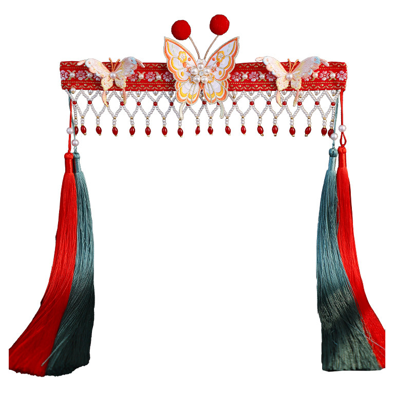 明晚清汉女款影楼拍摄戏曲风头饰古风抹额发带流苏发饰演出饰品女,淘宝优惠券,粉丝福利购,淘宝优惠卷