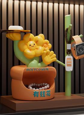 有钱花入户门口钥匙收纳玄关摆件客厅家居置物架装饰乔迁新居礼品