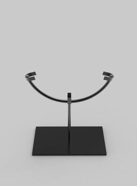 铁艺锻造玉璧展架平安扣底座圆形玉石铁架装饰摆件定制