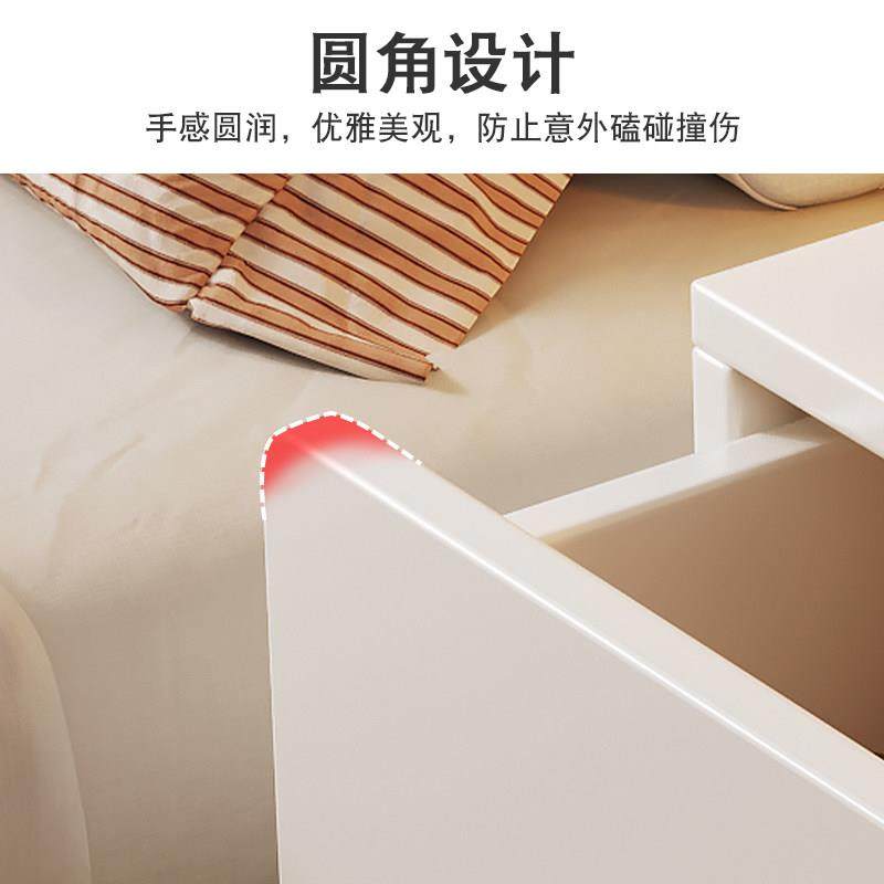 实木床头柜家用卧室收纳柜简约柜子2025新款高级感轻奢床头置物柜,淘宝优惠券,粉丝福利购,淘宝优惠卷