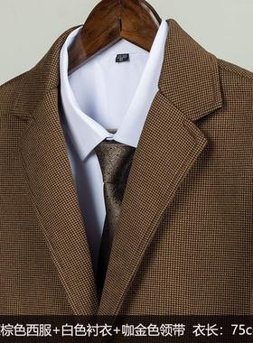 【覆古男士衣柜】样板间衣帽间软装商务绅士展示皮鞋西服礼帽套装