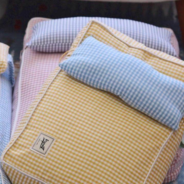 清仓宠物全可拆洗狗垫狗窝猫窝四季通用大垫子加厚大号棉麻带枕头,淘宝优惠券,粉丝福利购,淘宝优惠卷