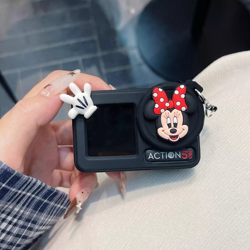 卡通米妮适用大疆action6/5pro/4/3运动相机保护套配件挂脖绳防摔,淘宝优惠券,粉丝福利购,淘宝优惠卷