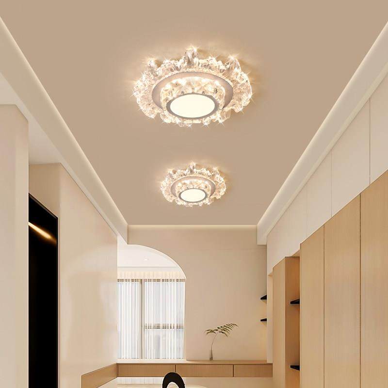 走道灯走廊灯具现代水晶门厅入户玄关灯创意led阳台灯吸顶灯灯具,淘宝优惠券,粉丝福利购,淘宝优惠卷