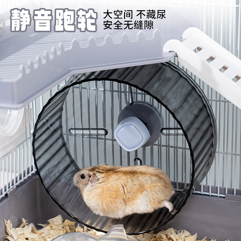 仓鼠笼子60基i础笼金丝熊花枝鼠47加高笼双层别墅超大大号仓鼠笼 - 图3